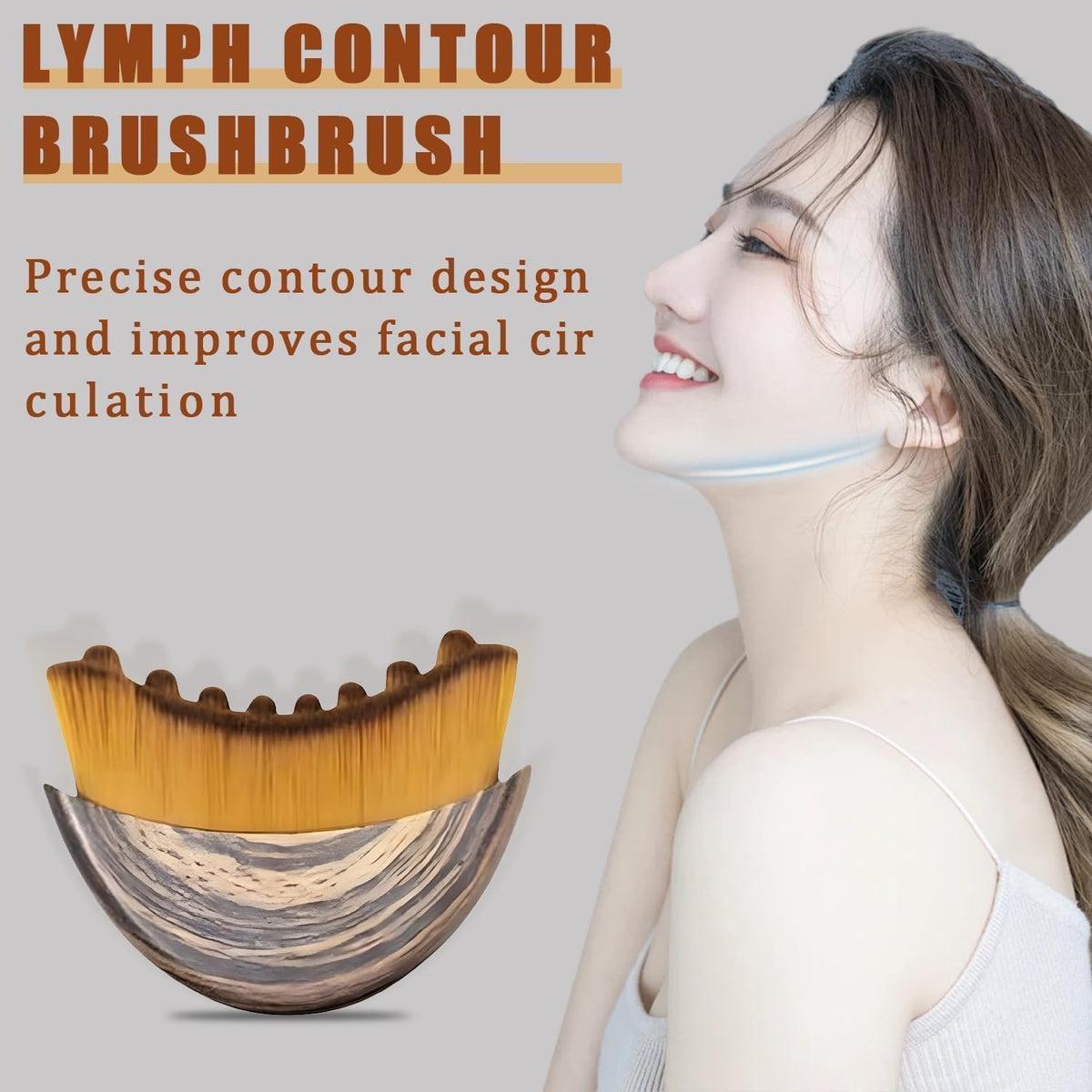 Lymphatic contour face brush product view 4