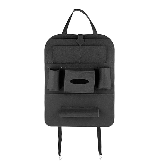 Car seat organizer with tablet holder product view 4