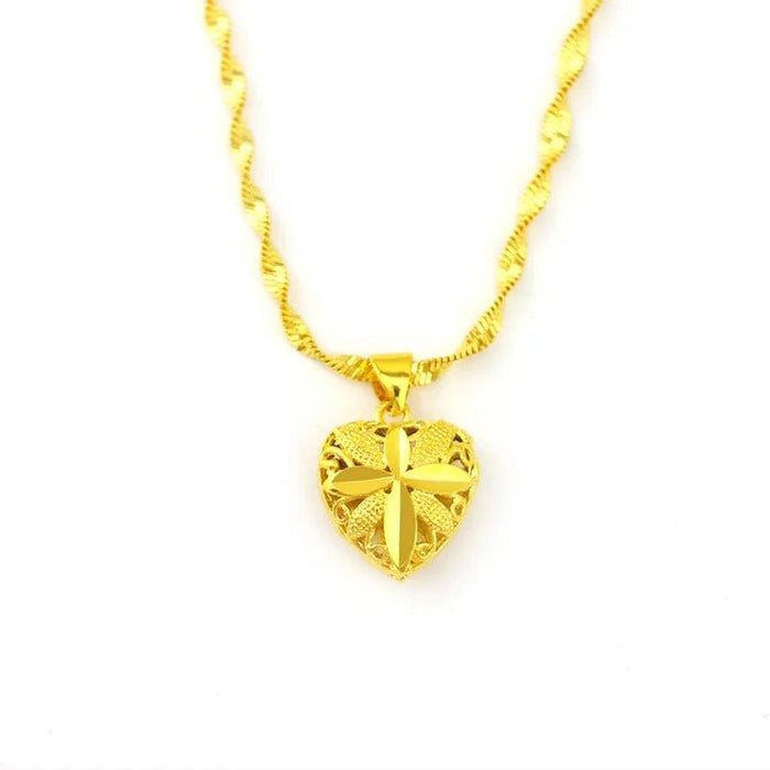 Heart shaped memorial necklace product view 4