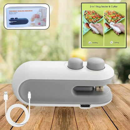 Mini bag sealer USB rechargeable product view 4