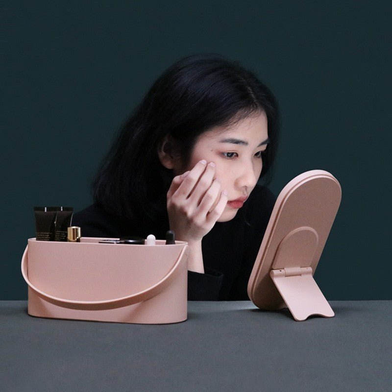LED makeup mirror with storage box product view 4