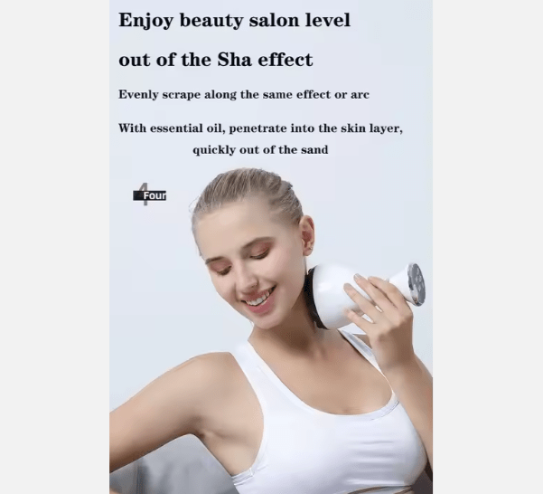 Gua sha massager with suction and heat product view 4