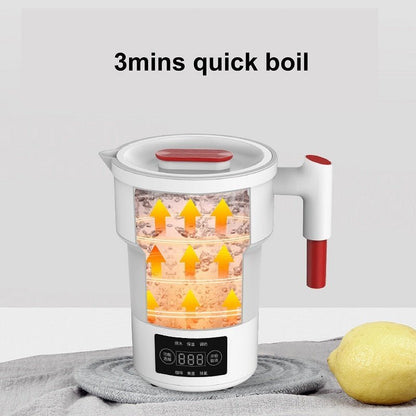 Travel electric kettle foldable silicone 600ml product view 5