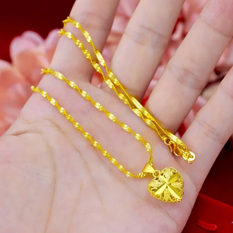 Heart shaped memorial necklace product view 5