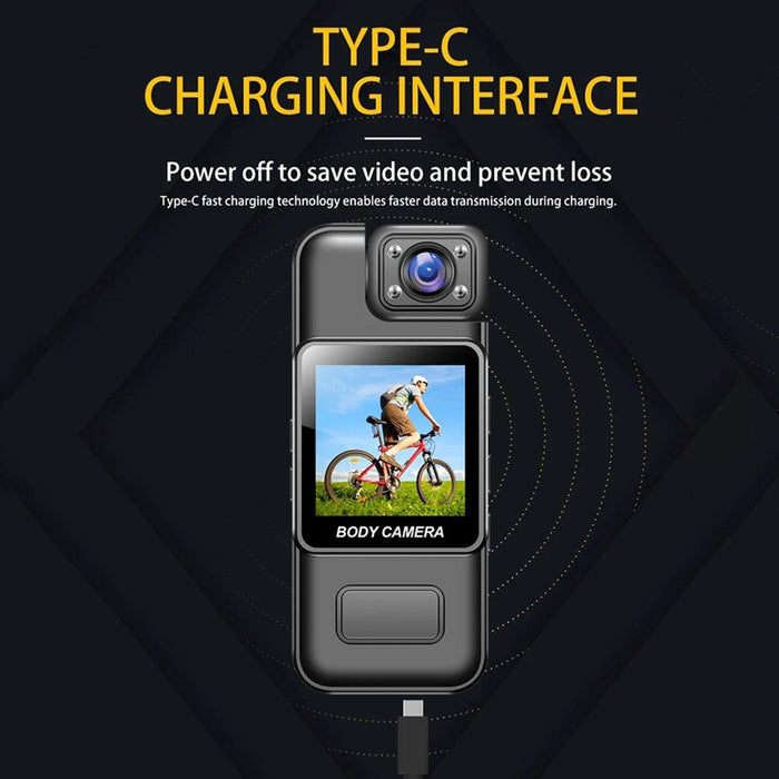 Portable body camera FHD night vision product view 4