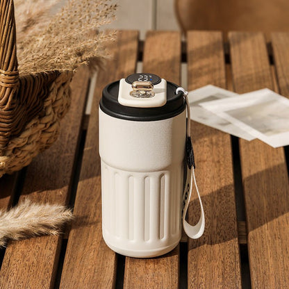 Smart thermos bottle 450ml digital temperature product view 5