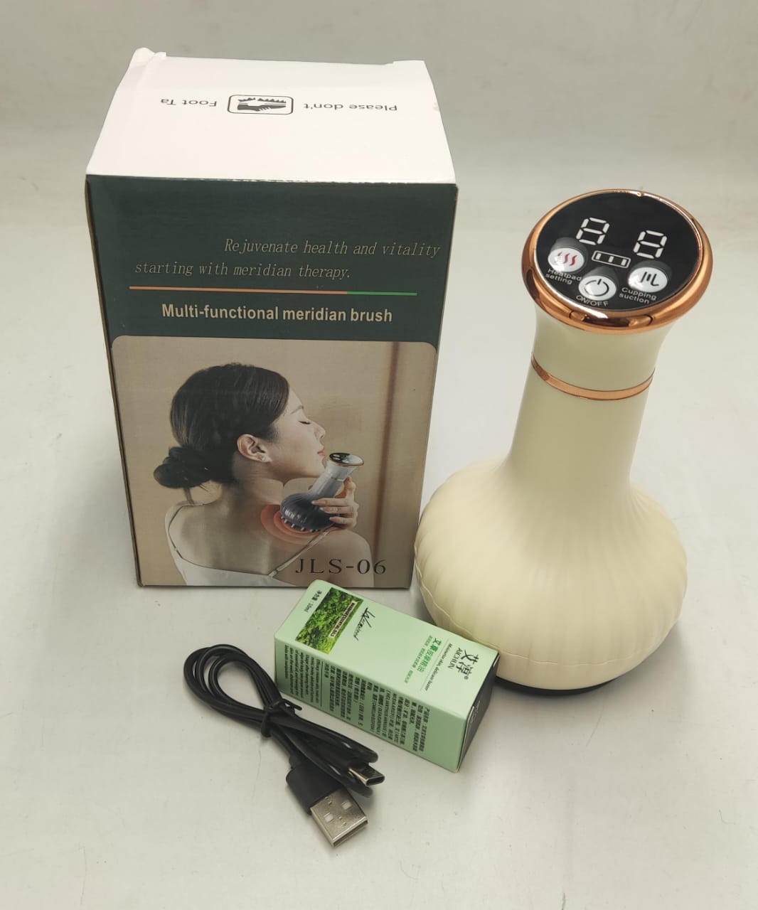 Gua sha massager with suction and heat product view 5
