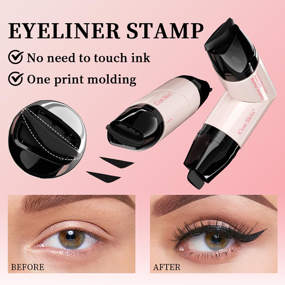 Winged eyeliner stamp set black and brown product view 5
