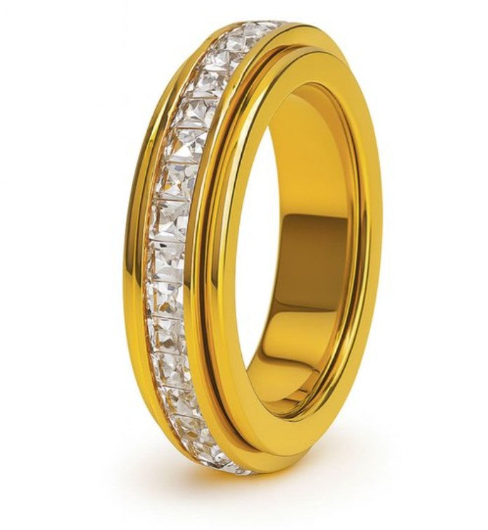 Anxiety spinner ring gold tone product view 5