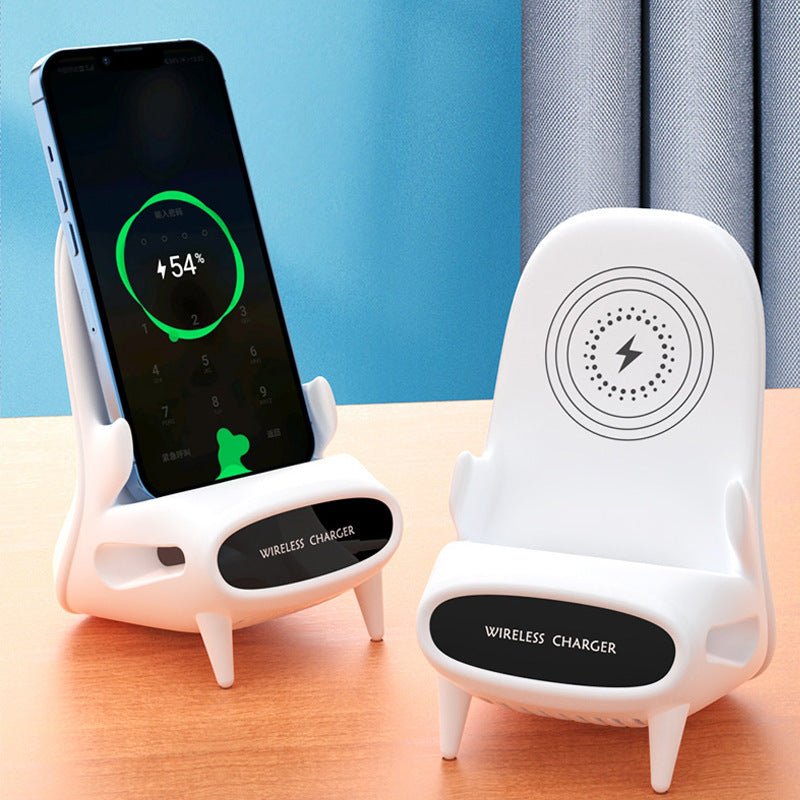 Wireless charging phone holder desk stand product view 6