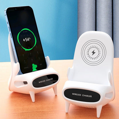 Wireless charging phone holder desk stand product view 6