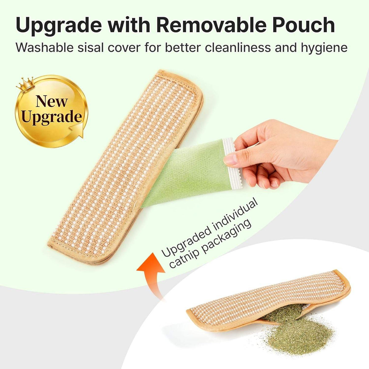 Cat scratch mat refillable catnip chew mat product view 6