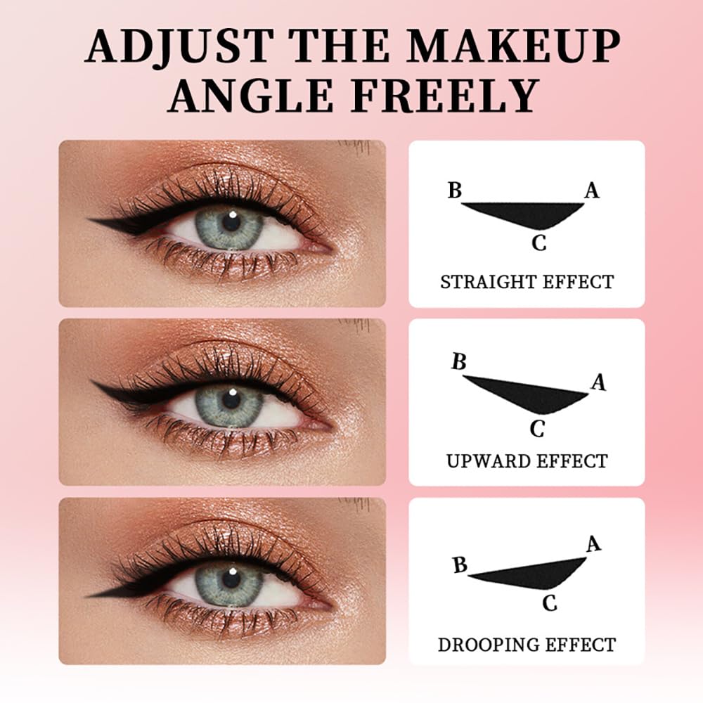 Winged eyeliner stamp set black and brown product view 6