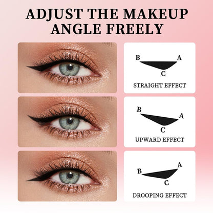 Winged eyeliner stamp set black and brown product view 6