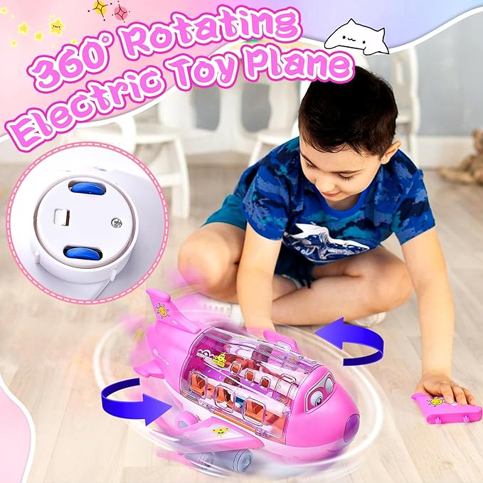 Rotating electric airplane toy product view 6
