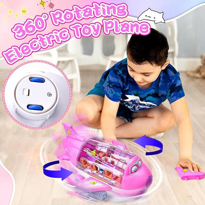 Rotating electric airplane toy product view 6