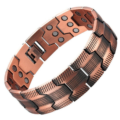 Copper magnetic bracelet three-row product view 6