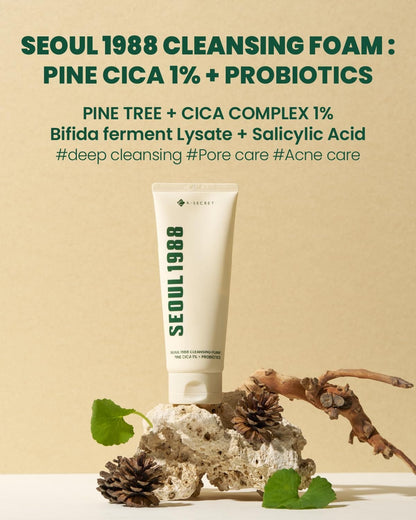 Seoul 1988 Pine Cica cleansing foam product view 6