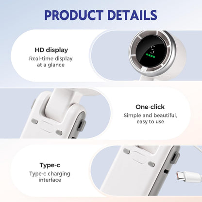 Portable turbo fan USB rechargeable product view 7