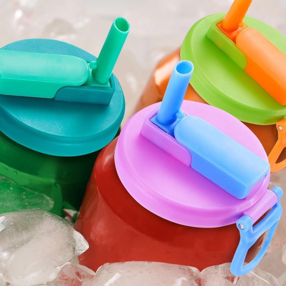 Silicone cup lid with straw product view 7