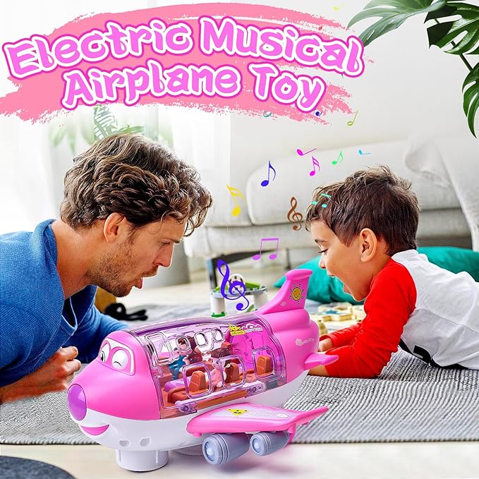 Rotating electric airplane toy product view 8
