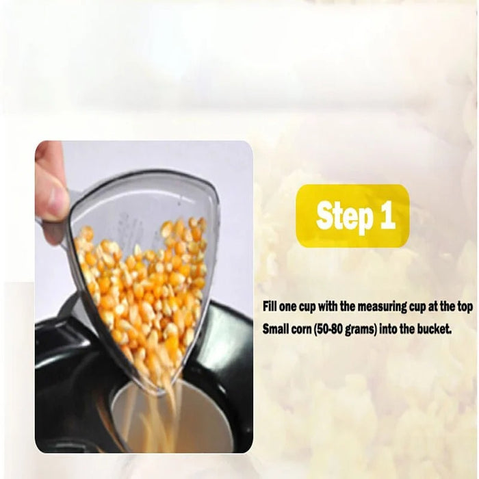 Compact popcorn maker machine